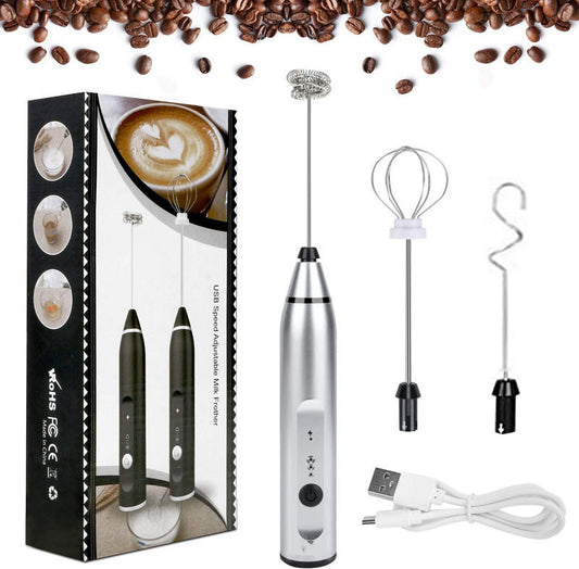 Versatile Rechargeable Electric Milk Frother