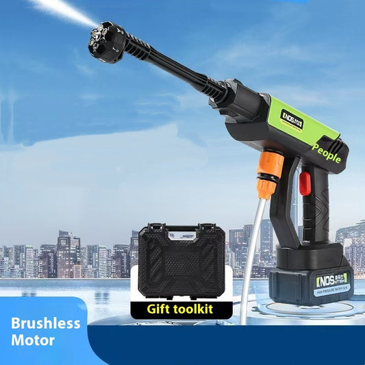 Cordless High-Pressure Water Gun – Household Cleaning & Watering Kit